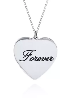 Best reviews of ⭐ Sterling Silver Forever Heart Pendant by Belk & Co. ✔️ -DealsBelk & Co. Store Belk 26159