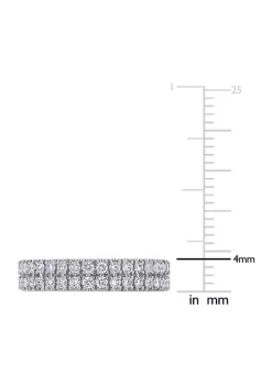 Hot Sale 🔥 1 ct. t.w. Diamond Eternity Ring in 14K White Gold by Belk & Co. 💯 -DealsBelk & Co. Store Belk 26168