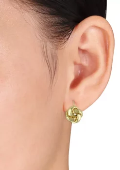 Best Pirce ✨ Love Knot Earrings in 10K Polished Yellow Gold by Belk & Co. ✨ -DealsBelk & Co. Store Belk 26204