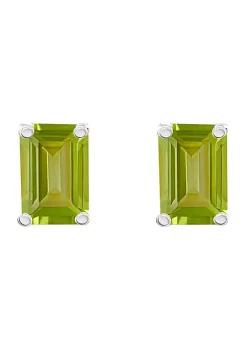 Outlet ⭐ 14K Gold 6x4 Emerald Cut Peridot Earrings by Belk & Co. 🛒 -DealsBelk & Co. Store Belk 26232