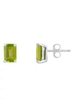 Outlet ⭐ 14K Gold 6x4 Emerald Cut Peridot Earrings by Belk & Co. 🛒 -DealsBelk & Co. Store Belk 26234