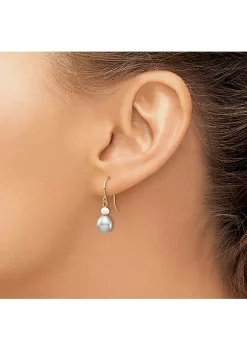 Top 10 😉 14K Yellow Gold 4-7mm White/Grey Round/Rice Freshwater Cultured Pearl Dangle Earrings by Belk & Co. 💯 -DealsBelk & Co. Store Belk 26249