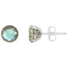 Best deal 🤩 Sterling Silver 6mm Round Labradorite Stud Earrings by Belk & Co. 😉