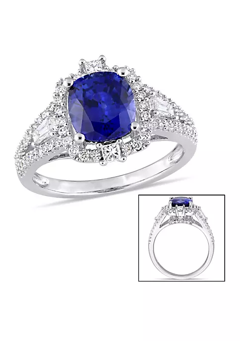 Cheapest ๐งจ 2.56 ct. t.g.w. Blue Sapphire and 3/4 ct. t.w. Diamond Engagement Ring in 14K White Gold by Belk & Co. ๐ฏ 1 Cheapest ๐งจ 2.56 ct. t.g.w. Blue Sapphire and 3/4 ct. t.w. Diamond Engagement Ring in 14K White Gold by Belk & Co. ๐ฏ