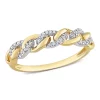 Cheapest ⌛ 1/10 ct. t.w. Diamond Link Ring in 10K Yellow Gold by Belk & Co. 💯