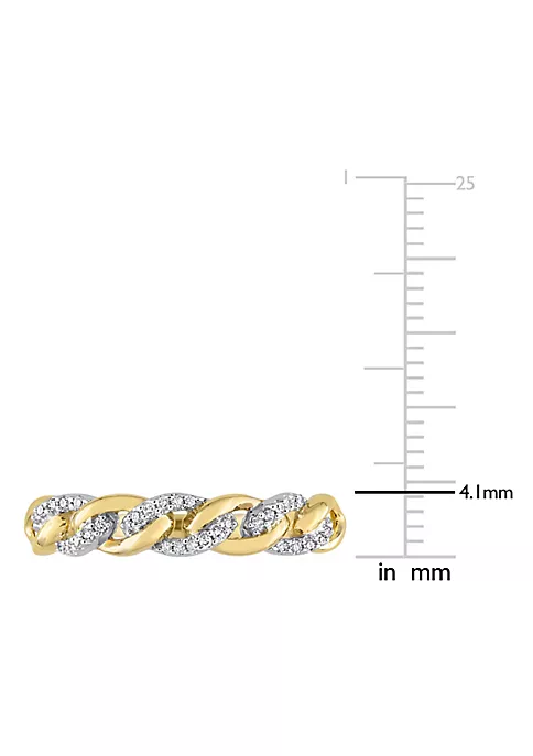 Cheapest โ 1/10 ct. t.w. Diamond Link Ring in 10K Yellow Gold by Belk & Co. ๐ฏ 3 Cheapest โ 1/10 ct. t.w. Diamond Link Ring in 10K Yellow Gold by Belk & Co. ๐ฏ - Image 3
