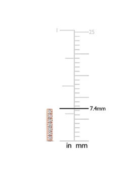 Best Sale 😉 Diamond Bar Earrings in 14K Rose Gold by Belk & Co. 😍 -DealsBelk & Co. Store Belk 26293