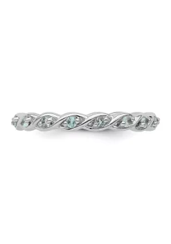 Budget 🛒 1/3 ct. t.w. Blue Topaz Stackable Expressions Ring in Sterling Silver by Belk & Co. 😀 -DealsBelk & Co. Store Belk 26350