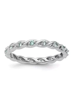 Budget 🛒 1/3 ct. t.w. Blue Topaz Stackable Expressions Ring in Sterling Silver by Belk & Co. 😀 -DealsBelk & Co. Store Belk 26352