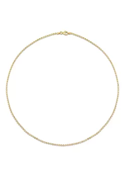 New 🔔 Oval Ball Chain Necklace in 18k Yellow Gold Plated Sterling Silver, 20" by Belk & Co. ❤️ -DealsBelk & Co. Store Belk 26362
