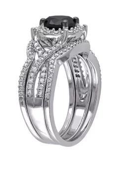 Buy ๐ฅ 1.5 ct. t.w. Black and White Diamond Halo 3 Piece Bridal Set in 10K White Gold by Belk & Co. ๐ 7 Buy ๐ฅ 1.5 ct. t.w. Black and White Diamond Halo 3 Piece Bridal Set in 10K White Gold by Belk & Co. ๐ -DealsBelk & Co. Store Belk 26375