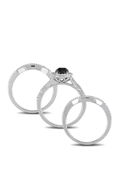 Buy ๐ฅ 1.5 ct. t.w. Black and White Diamond Halo 3 Piece Bridal Set in 10K White Gold by Belk & Co. ๐ 8 Buy ๐ฅ 1.5 ct. t.w. Black and White Diamond Halo 3 Piece Bridal Set in 10K White Gold by Belk & Co. ๐ -DealsBelk & Co. Store Belk 26376