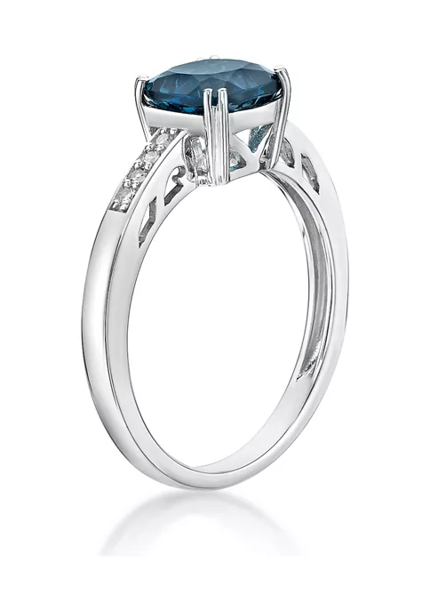 Cheapest ๐ 1.75 ct. t.w. London Blue Topaz and 1/10 ct. t.w. Diamond Ring in 10K White Gold by Belk & Co. ๐ 3 Cheapest ๐ 1.75 ct. t.w. London Blue Topaz and 1/10 ct. t.w. Diamond Ring in 10K White Gold by Belk & Co. ๐ - Image 3