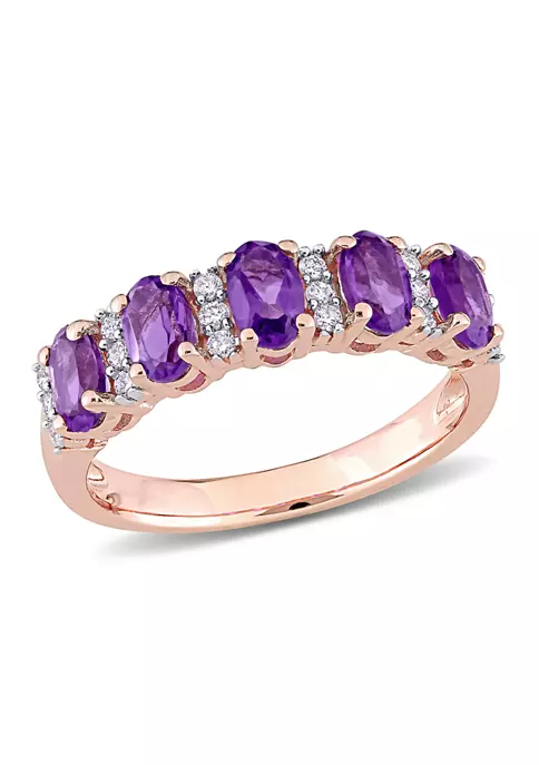 Best reviews of ๐ 1.16 ct. t.w. Amethyst and 1/6 ct. t.w. Diamond Semi Eternity Ring in 14K Rose Gold by Belk & Co. โค๏ธ 1 Best reviews of ๐ 1.16 ct. t.w. Amethyst and 1/6 ct. t.w. Diamond Semi Eternity Ring in 14K Rose Gold by Belk & Co. โค๏ธ