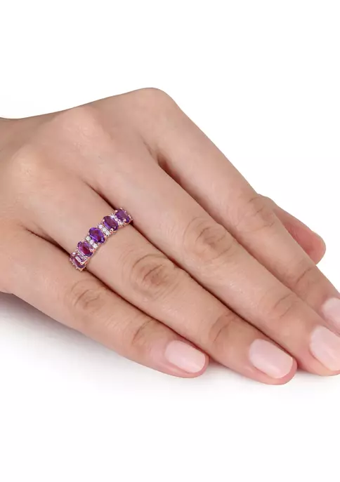 Best reviews of ๐ 1.16 ct. t.w. Amethyst and 1/6 ct. t.w. Diamond Semi Eternity Ring in 14K Rose Gold by Belk & Co. โค๏ธ 4 Best reviews of ๐ 1.16 ct. t.w. Amethyst and 1/6 ct. t.w. Diamond Semi Eternity Ring in 14K Rose Gold by Belk & Co. โค๏ธ - Image 4