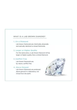 Coupon 🔥 1/2 ct. t.w. Lab Created Diamond Necklace in 10K White Gold with 18" Rope Chain by Belk & Co. 🔥 -DealsBelk & Co. Store Belk 264