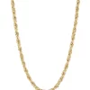 Deals 🛒 Hollow Rope Chain Necklace in 10K Yellow Gold by Belk & Co. 😉