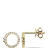 Best reviews of 🔥 1/6 ct. t.w. Diamond Circle Stud Earrings in 14K Yellow Gold by Belk & Co. 🤩