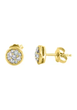 Flash Sale 😉 1/2 ct. t.w. Lab Created Diamond Earrings in 10K Yellow Gold by Belk & Co. ⭐ -DealsBelk & Co. Store Belk 26412