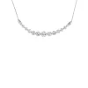 Discount 👏 5 ct. t.w. Lab Created White Sapphire Bar Necklace in 10K White Gold by Belk & Co. 😍