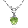 Brand new 👏 10k White Gold Peridot and Diamond Pendant by Belk & Co. 🥰