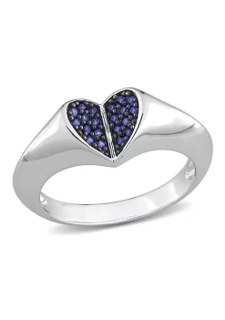 Coupon 🎉 1/5 ct. t.g.w. Created Blue Sapphire Heart Ring in Silver with Black Rhodium Plated by Belk & Co. 🥰 11 Coupon 🎉 1/5 ct. t.g.w. Created Blue Sapphire Heart Ring in Silver with Black Rhodium Plated by Belk & Co. 🥰 -DealsBelk & Co. Store Belk 26463