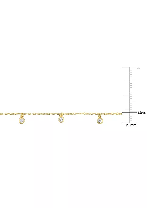 Hot Sale ๐ 1/6 ct. t.w. Diamond Station Necklace in 10K Yellow Gold by Belk & Co. ๐ฅ 3 Hot Sale ๐ 1/6 ct. t.w. Diamond Station Necklace in 10K Yellow Gold by Belk & Co. ๐ฅ - Image 3