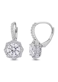 Best reviews of 👏 3.16 ct. t.w. Created Moissanite Floral Halo Earrings in Sterling Silver by Belk & Co. 😉 -DealsBelk & Co. Store Belk 26515