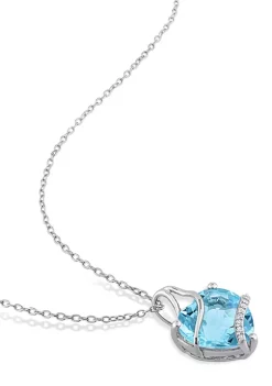 Top 10 👍 9 CT TGW Sky Blue Topaz and Diamond Accent Heart Wrapped Pendant with Chain in Sterling Silver by Belk & Co. 🛒 9 Top 10 👍 9 CT TGW Sky Blue Topaz and Diamond Accent Heart Wrapped Pendant with Chain in Sterling Silver by Belk & Co. 🛒 -DealsBelk & Co. Store Belk 26547