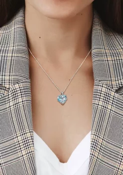 Top 10 👍 9 CT TGW Sky Blue Topaz and Diamond Accent Heart Wrapped Pendant with Chain in Sterling Silver by Belk & Co. 🛒 10 Top 10 👍 9 CT TGW Sky Blue Topaz and Diamond Accent Heart Wrapped Pendant with Chain in Sterling Silver by Belk & Co. 🛒 -DealsBelk & Co. Store Belk 26548