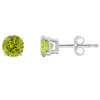 Budget 💯 14K Gold 5mm Round Peridot Stud Earrings by Belk & Co. 💯