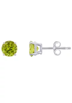 Budget 💯 14K Gold 5mm Round Peridot Stud Earrings by Belk & Co. 💯 -DealsBelk & Co. Store Belk 26559