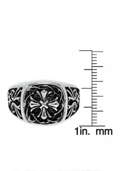 Brand new 🥰 Men's Stainless Steel Ring Simple Cross by Belk & Co. 🧨 -DealsBelk & Co. Store Belk 2657