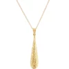 Hot Sale 😉 Drop Pendant Necklace in 10k Yellow Gold by Belk & Co. ✔️