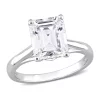 Flash Sale 👍 3.5 ct. t.w. Created Moissanite Emerald Cut Solitaire Ring in 10k White Gold by Belk & Co. 😍