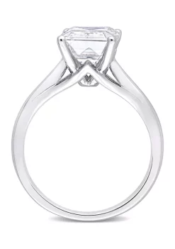 Flash Sale 👍 3.5 ct. t.w. Created Moissanite Emerald Cut Solitaire Ring in 10k White Gold by Belk & Co. 😍 -DealsBelk & Co. Store Belk 26600