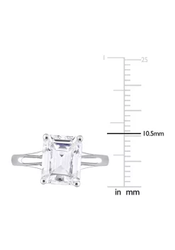 Flash Sale 👍 3.5 ct. t.w. Created Moissanite Emerald Cut Solitaire Ring in 10k White Gold by Belk & Co. 😍 -DealsBelk & Co. Store Belk 26601