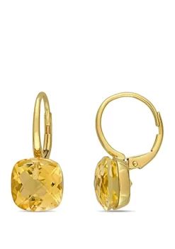 Flash Sale 🤩 8 ct. t.w. Citrine Drop Earrings in 14k Yellow Gold by Belk & Co. 👍