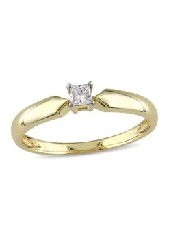 Deals ๐ 1/10 CT TW Princess Cut Diamond Solitaire Engagement Ring in 10k Yellow Gold by Belk & Co. โค๏ธ 11 Deals ๐ 1/10 CT TW Princess Cut Diamond Solitaire Engagement Ring in 10k Yellow Gold by Belk & Co. โค๏ธ -DealsBelk & Co. Store Belk 26666