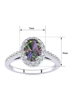 Coupon ๐ 1cttw Oval Shape Mystic Topaz and Halo Diamond Ring In Sterling Silver by Belk & Co. ๐ 10 Coupon ๐ 1cttw Oval Shape Mystic Topaz and Halo Diamond Ring In Sterling Silver by Belk & Co. ๐ -DealsBelk & Co. Store Belk 26686