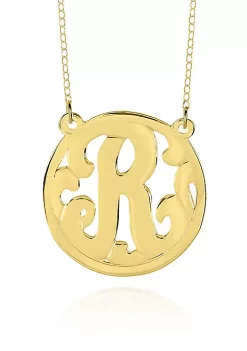 Best reviews of 😍 10k Yellow Gold R Monogram Necklace by Belk & Co. 🎉