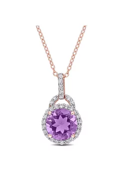 Best Sale ๐ 3 ct. t.g.w. White Topaz and Amethyst Pendant with Chain in Rose Plated Sterling Silver by Belk & Co. ๐งจ 9 Best Sale ๐ 3 ct. t.g.w. White Topaz and Amethyst Pendant with Chain in Rose Plated Sterling Silver by Belk & Co. ๐งจ -DealsBelk & Co. Store Belk 26711
