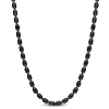 Coupon ⌛ Oval Ball Chain Necklace in Black Plated Sterling Silver, 18" by Belk & Co. 🤩
