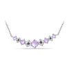 Hot Sale ⭐ 3/4 ct. t.w. Amethyst and Diamond Necklace, Sterling Silver by Belk & Co. 🎉