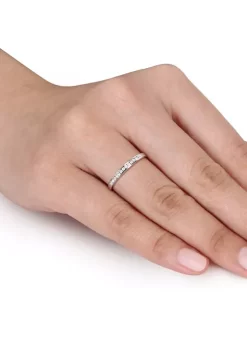 Wholesale 🥰 1/8 ct. t.w. Diamond Anniversary Band in 10K White Gold by Belk & Co. ✔️ -DealsBelk & Co. Store Belk 26789