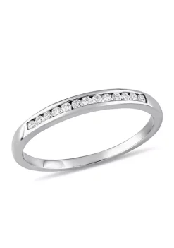 Wholesale 🥰 1/8 ct. t.w. Diamond Anniversary Band in 10K White Gold by Belk & Co. ✔️ -DealsBelk & Co. Store Belk 26791
