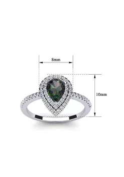 Best deal ๐ 1cttw Pear Shape Mystic Topaz and Double Halo Diamond Ring In Sterling Silver by Belk & Co. โ๏ธ 10 Best deal ๐ 1cttw Pear Shape Mystic Topaz and Double Halo Diamond Ring In Sterling Silver by Belk & Co. โ๏ธ -DealsBelk & Co. Store Belk 26803