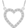 Wholesale ✔️ Diamond Accent Sterling Silver Heart Pendant Necklace by Belk & Co. 🥰