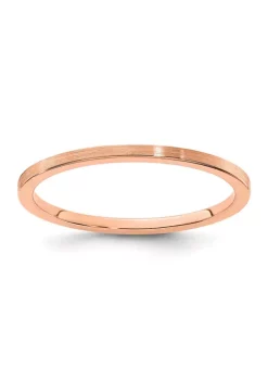 Best deal 🧨 10K Gold 1.2mm Flat Satin Stackable Band by Belk & Co. 🛒 -DealsBelk & Co. Store Belk 26833