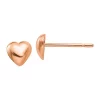 Brand new ✨ 14K Rose Gold Polished Heart Post Earrings by Belk & Co. ✨